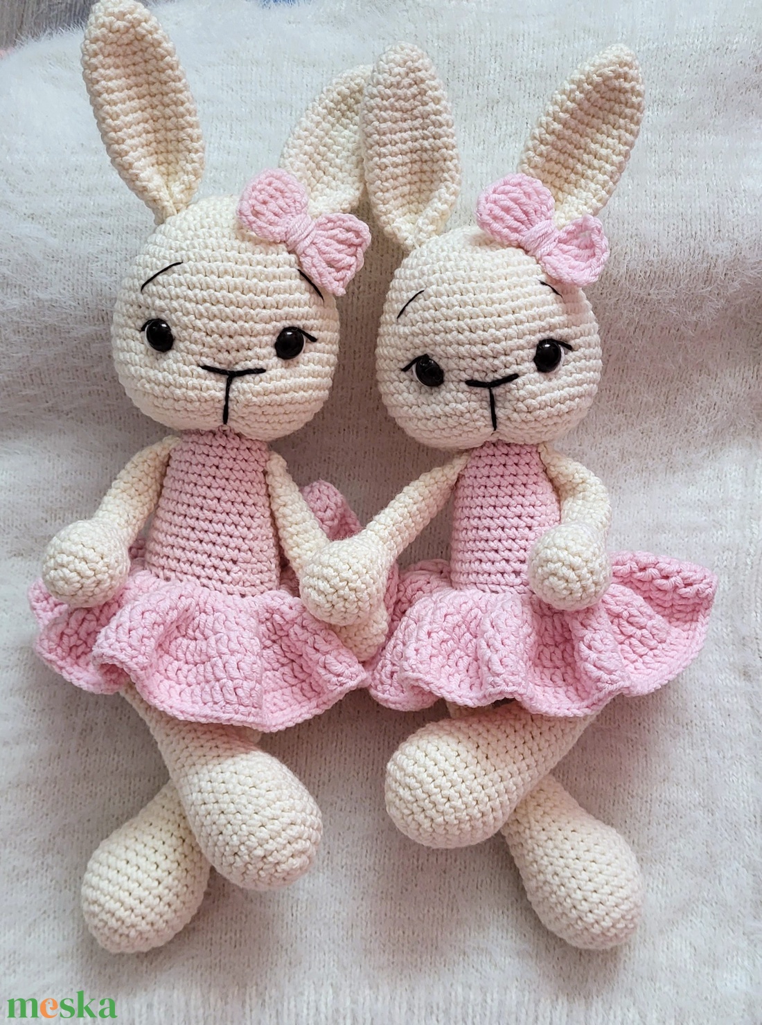 Horgolt nyuszi amigurumi - játék & sport - plüssállat & játékfigura - nyuszi - Meska.hu