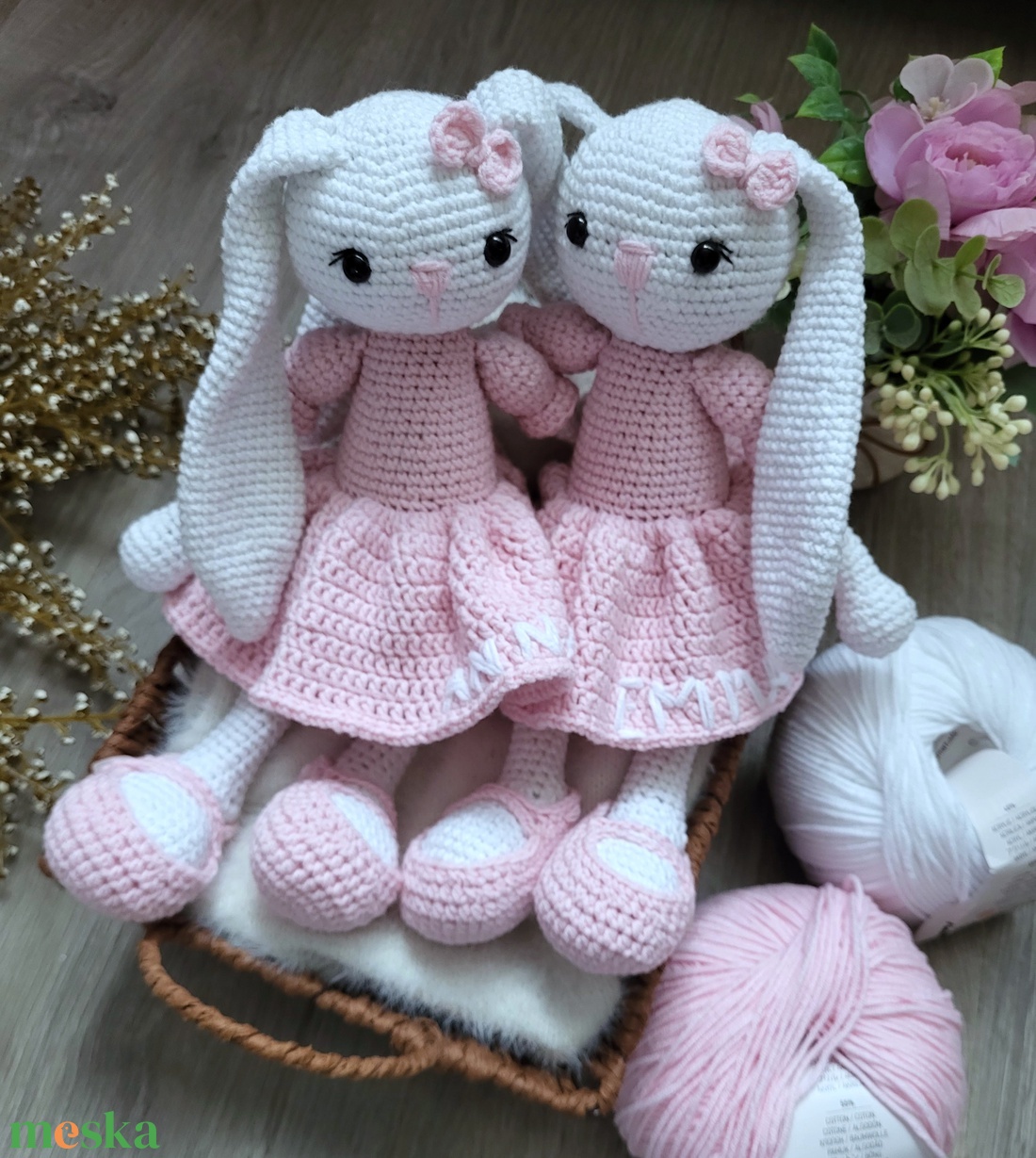 Horgolt nyuszi amigurumi - játék & sport - plüssállat & játékfigura - nyuszi - Meska.hu