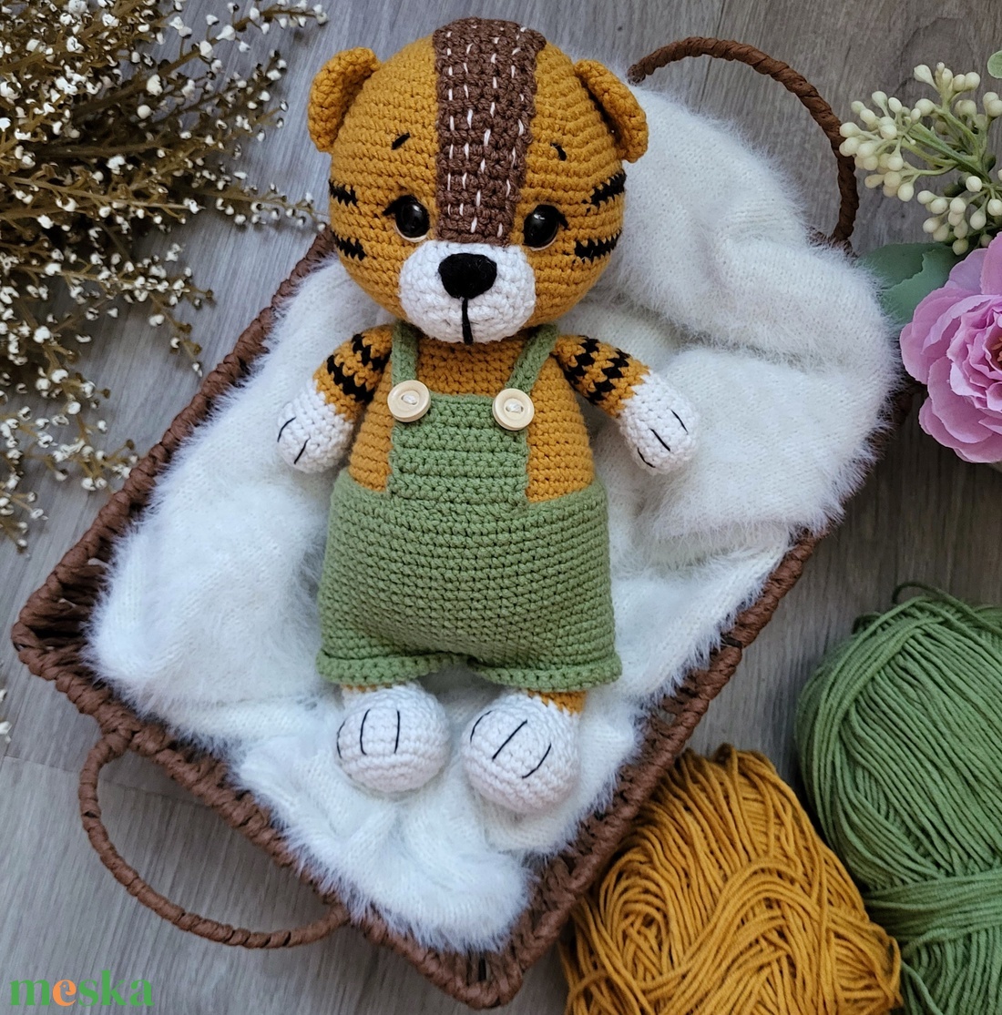 Horgolt tigris amigurumi - játék & sport - plüssállat & játékfigura - más figura - Meska.hu