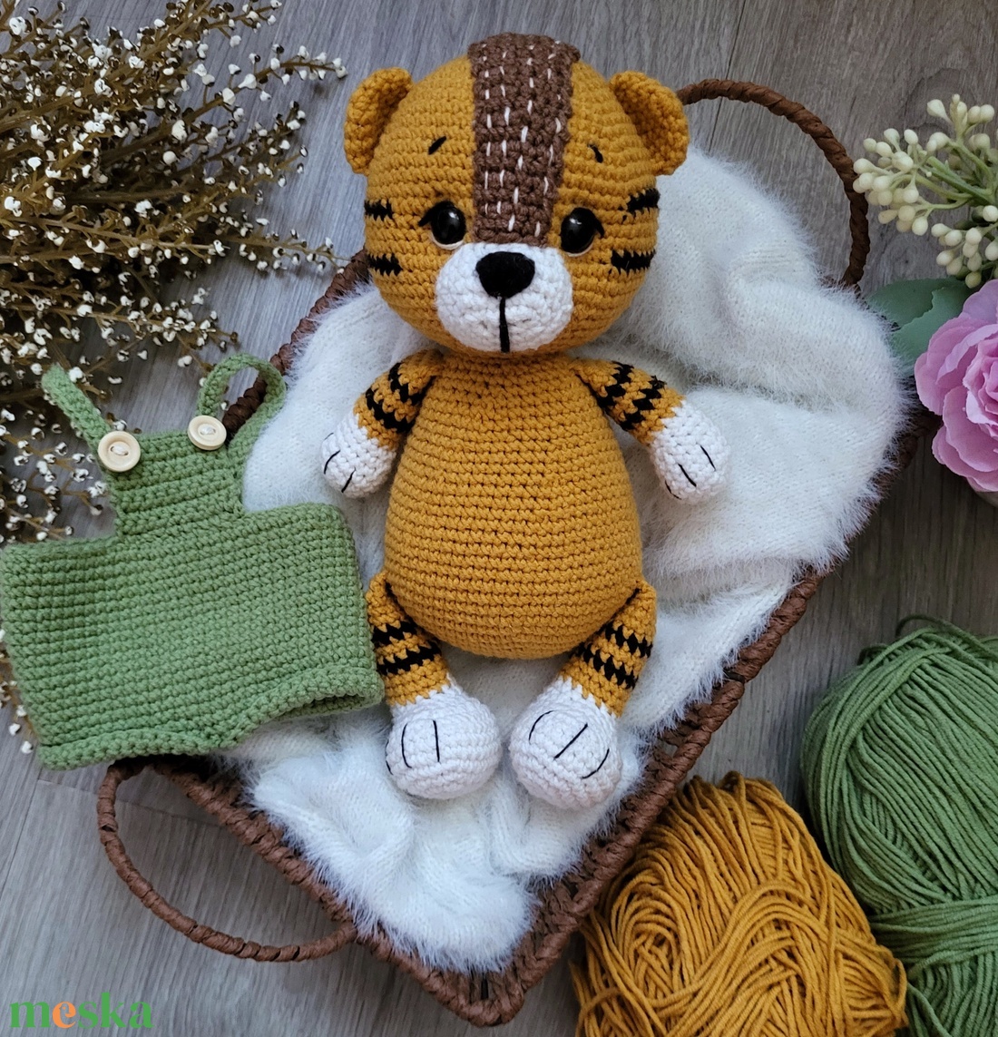 Horgolt tigris amigurumi - játék & sport - plüssállat & játékfigura - más figura - Meska.hu