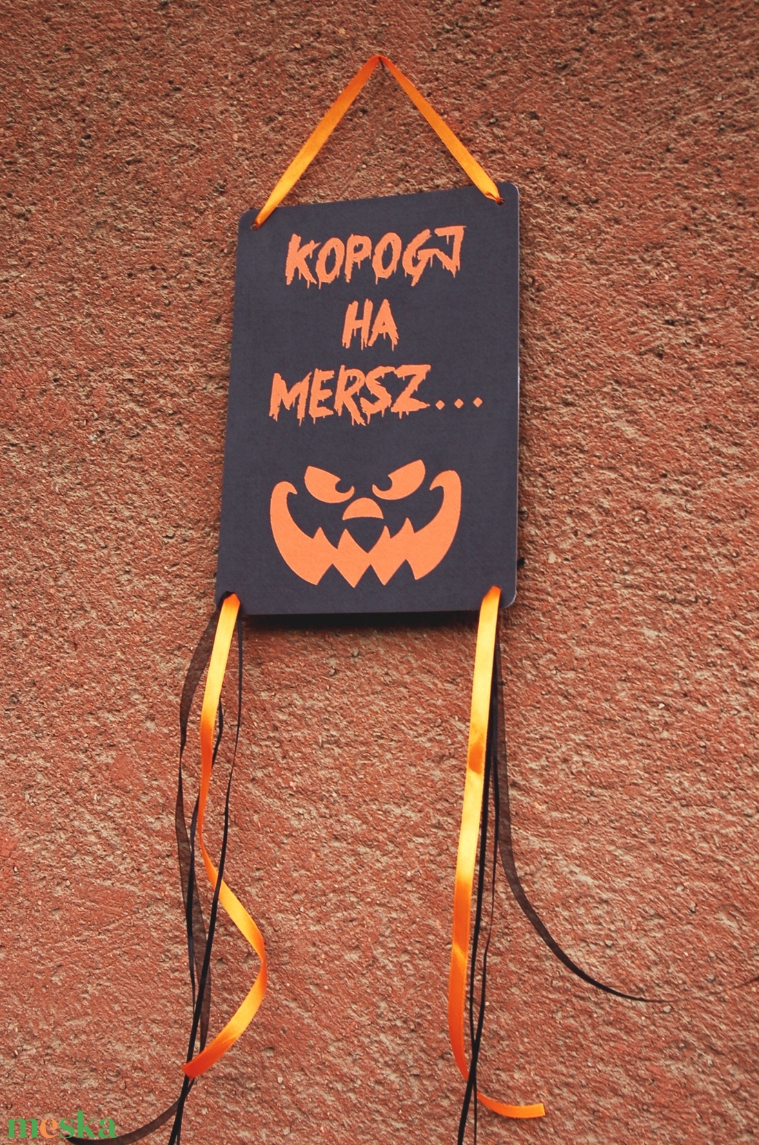 Halloween dekoráció, Halloween dísz, Hallowenn party, dekor, ősz, őszi dekor, Ajtódísz, kopogtató - halloweeni ajtódíszek és ablakdíszek - halloweeni ajtódíszek és ablakdíszek - Meska.hu