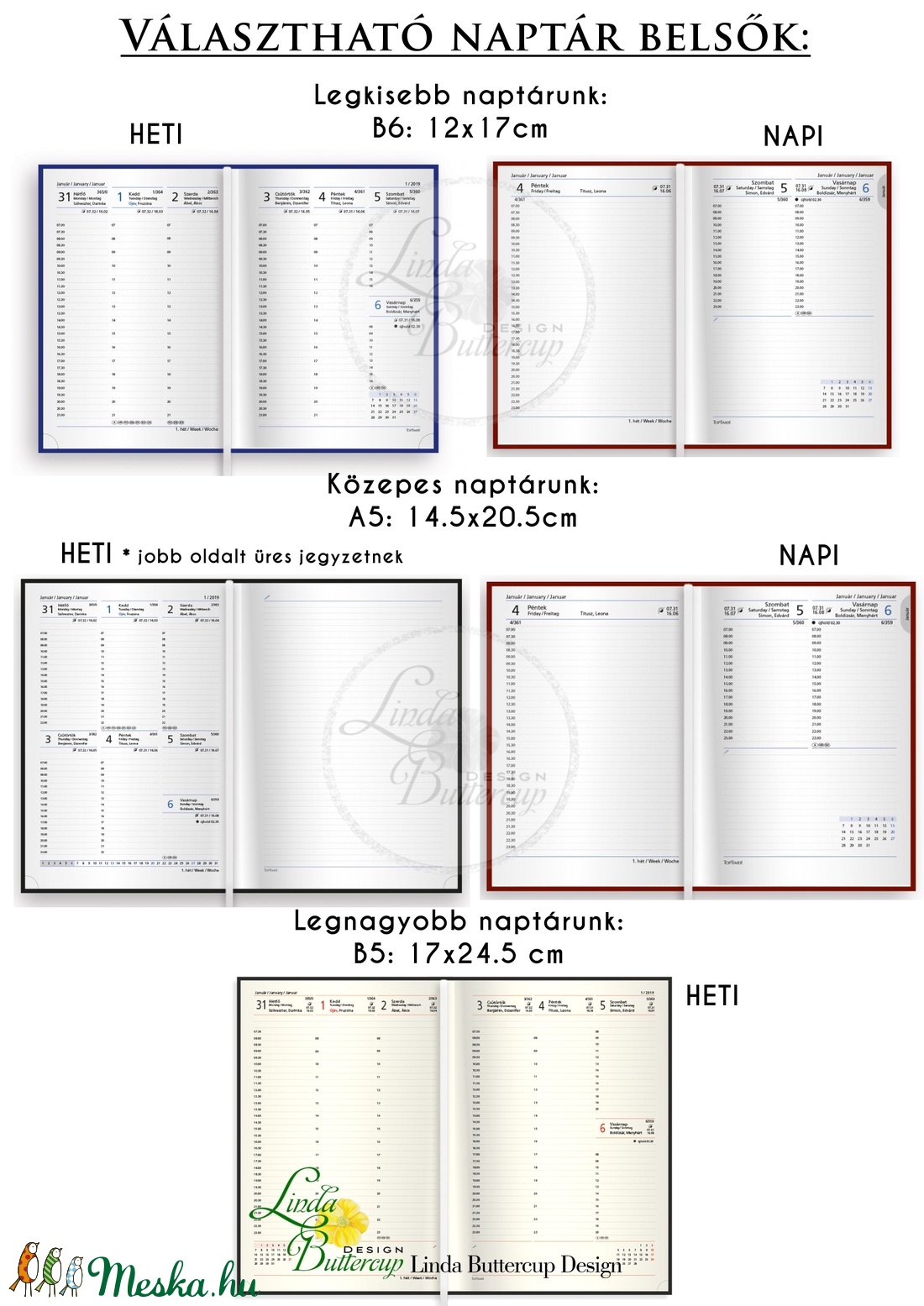 Naptár, kalendár, zsebnaptár, Egyedi naptár, határidőnapló, egyedi, Karácsonyi ajándék, névreszóló - otthon & életmód - papír írószer - naptár & tervező - Meska.hu