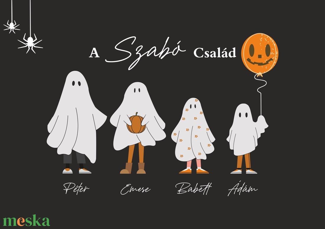 Spooky családi portré - művészet - grafika & illusztráció - digitális - Meska.hu