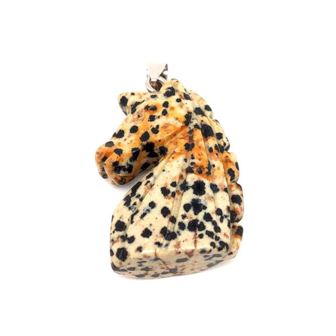 Ló medál Jáspis dalmata 2x4cm - ékszer - nyaklánc - medál - Meska.hu