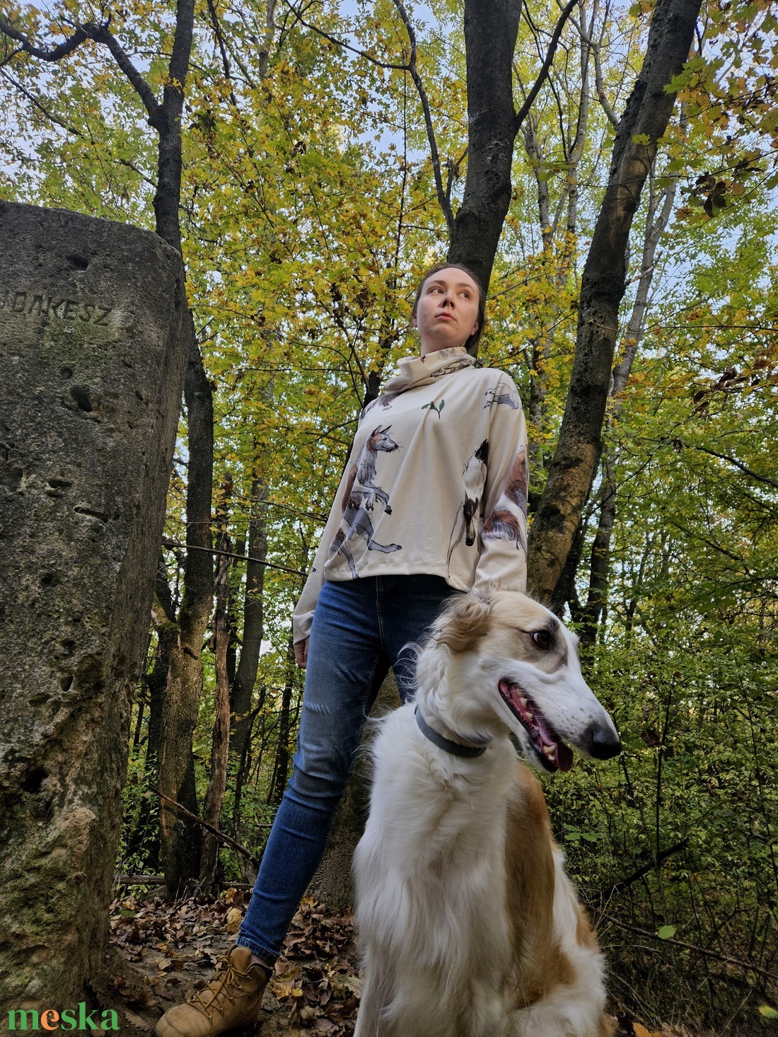 Garbós pulcsi - Borzoi - ruha & divat - női ruha - pulóver - Meska.hu