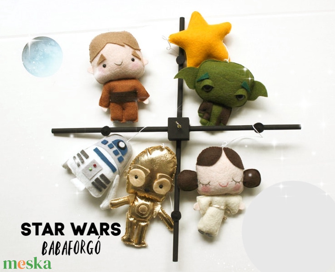 STAR WARS Babaforgó, 3CPO, R2D2, Lea hercegnő, Luke Skywalker - játék & sport - babalátogató ajándékcsomag - Meska.hu