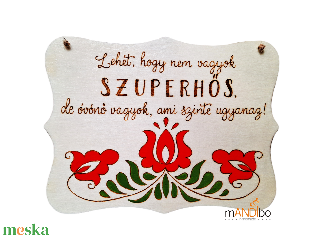 Magyaros mintás tanár / tanárnő / óvónő szuperhős képecske - otthon & életmód - dekoráció - ajtó- és ablak dekoráció - ajtódísz & kopogtató - Meska.hu