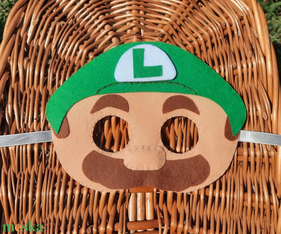 Luigi halloween jelmez fiúknak - ruha & divat - jelmez & álarc - álarc - Meska.hu