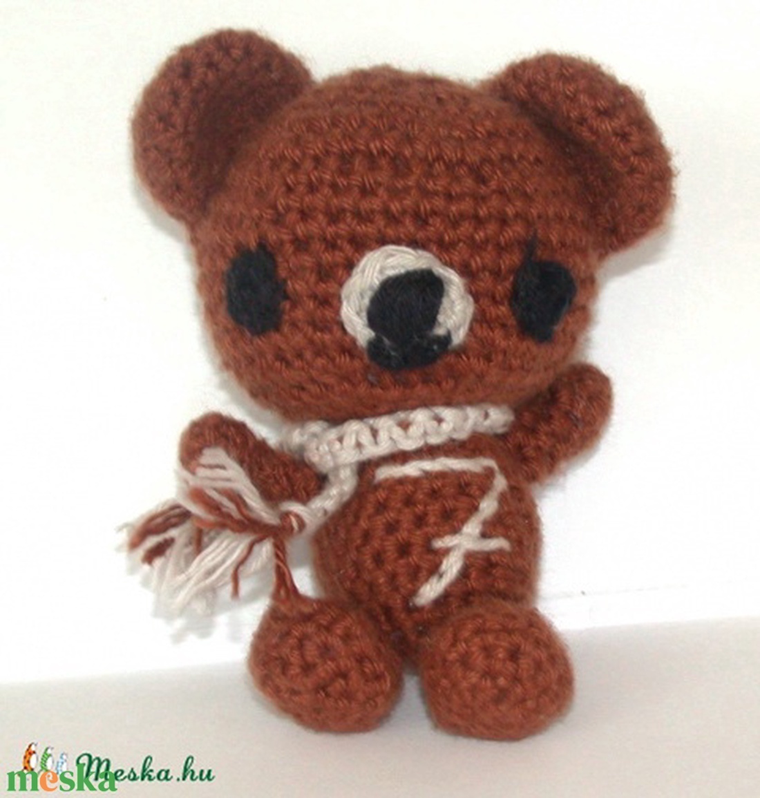 Rendelhető! Füles - Amigurumi horgolt maci - játék & sport - plüssállat & játékfigura - maci - Meska.hu