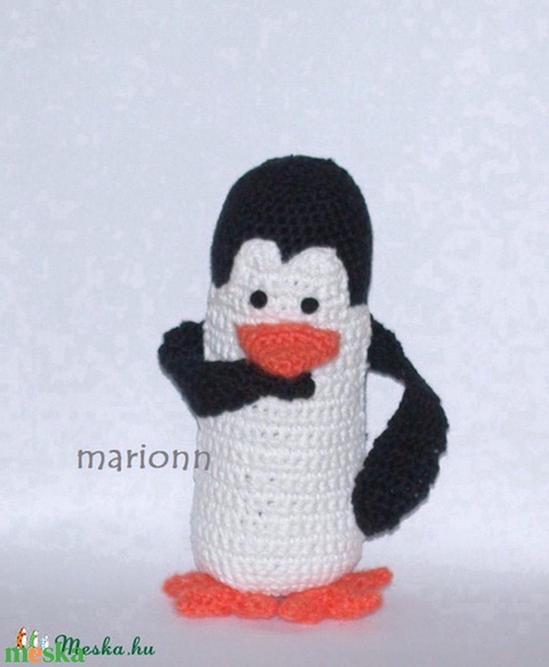 Kowalski madagaszkár pingvinje Amigurumi horgolt figura  - játék & sport - plüssállat & játékfigura - más figura - Meska.hu