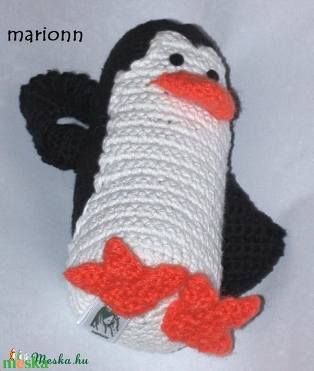 Kowalski madagaszkár pingvinje Amigurumi horgolt figura  - játék & sport - plüssállat & játékfigura - más figura - Meska.hu