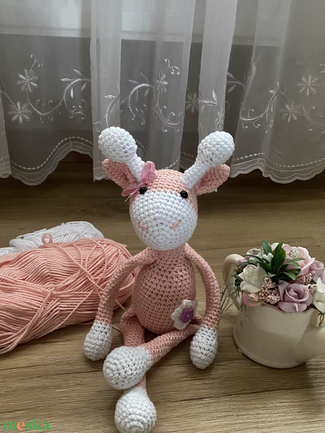 Amigurumi Zsiráf - játék & sport - plüssállat & játékfigura - zsiráf - Meska.hu