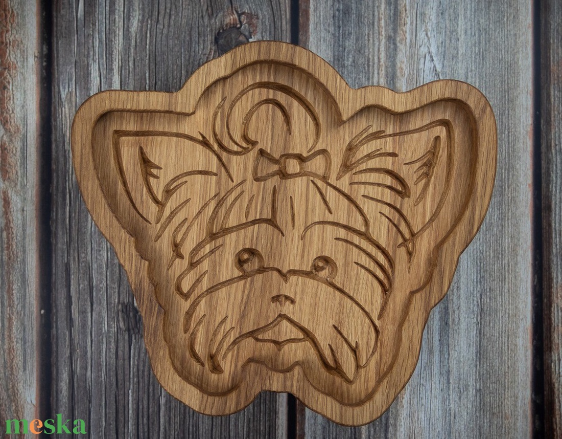 Yorkshire terrier - otthon & életmód - dekoráció - asztal és polc dekoráció - dekorációs tál, tartó - Meska.hu