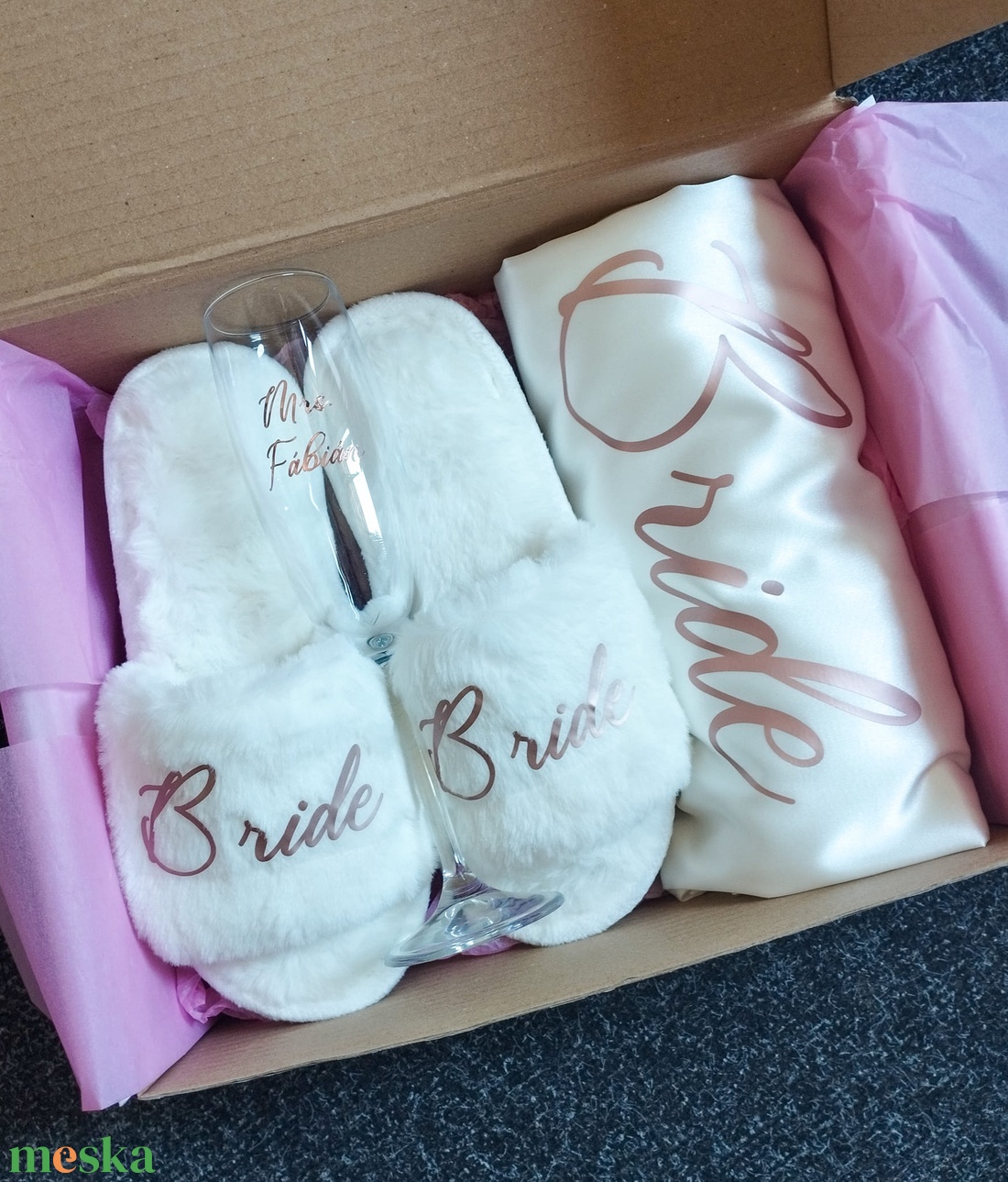 Bride to be box, Ajándékcsomag menyasszonynak - esküvő - esküvői szett - Meska.hu