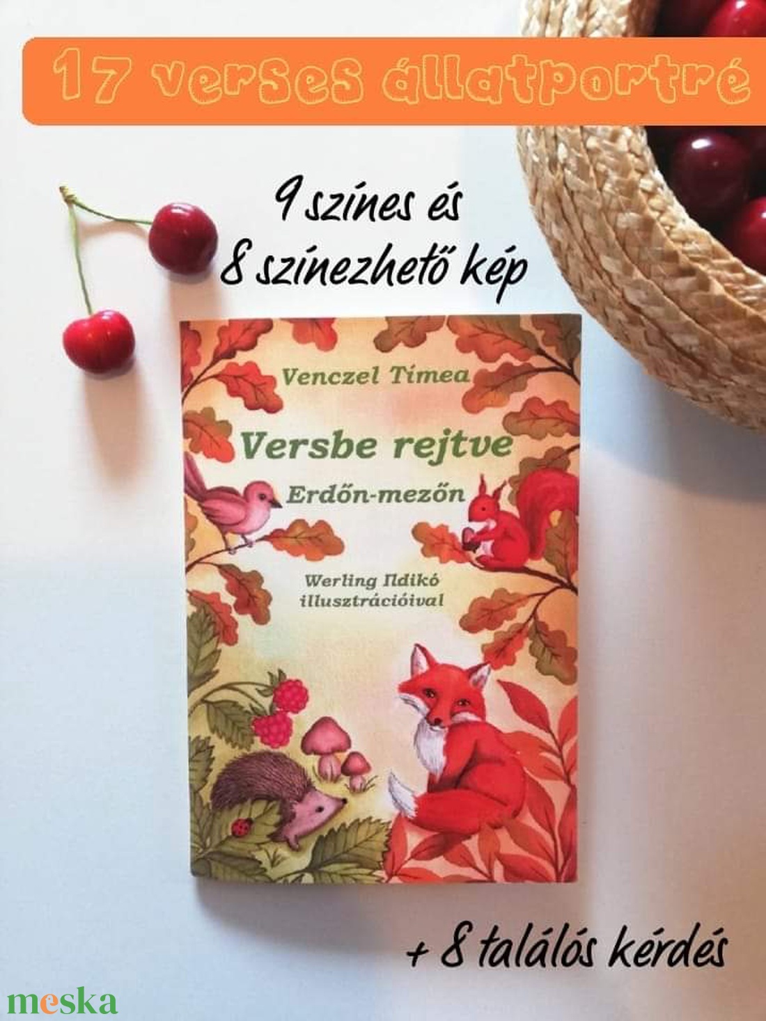 Versbe rejtve - verses állatportrék színezővel - könyv & zene - könyv - Meska.hu