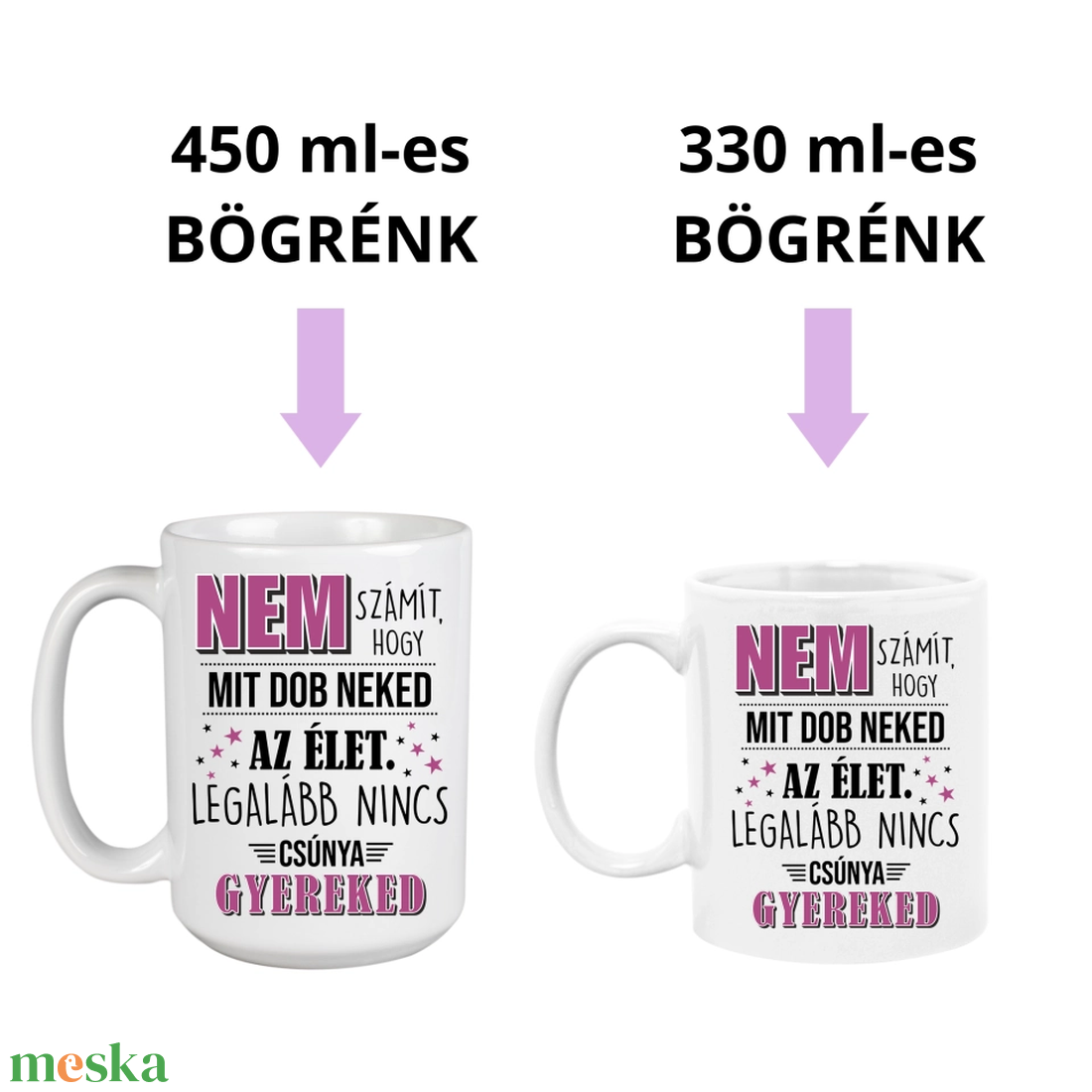 Csúnya gyerek  poénos anyák napi bögre - otthon & lakás - konyhafelszerelés, tálalás - tálalás - bögre & csésze - Meska.hu