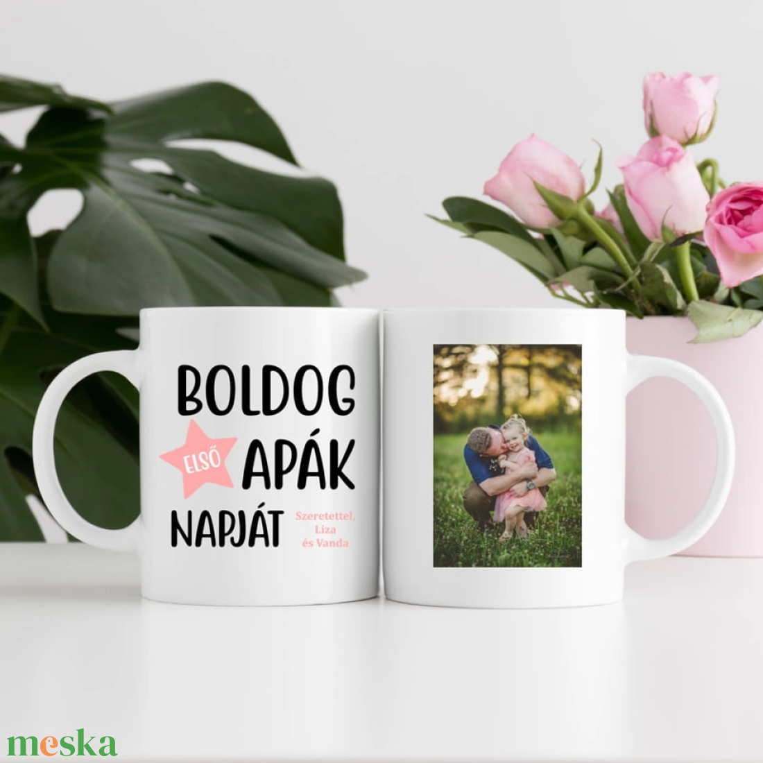 Boldog első Apák napját!  egyedi Apák napi bögre - otthon & életmód - konyhafelszerelés, tálalás - tálalás - bögre & csésze - Meska.hu