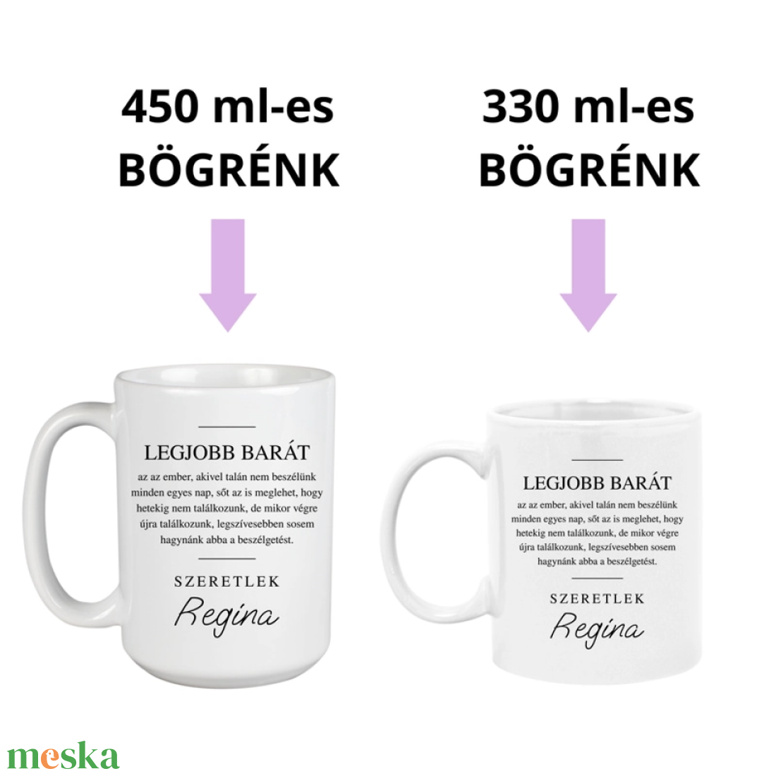 Fényképes bögre legjobb barátnak - otthon & életmód - konyhafelszerelés, tálalás - tálalás - bögre & csésze - Meska.hu