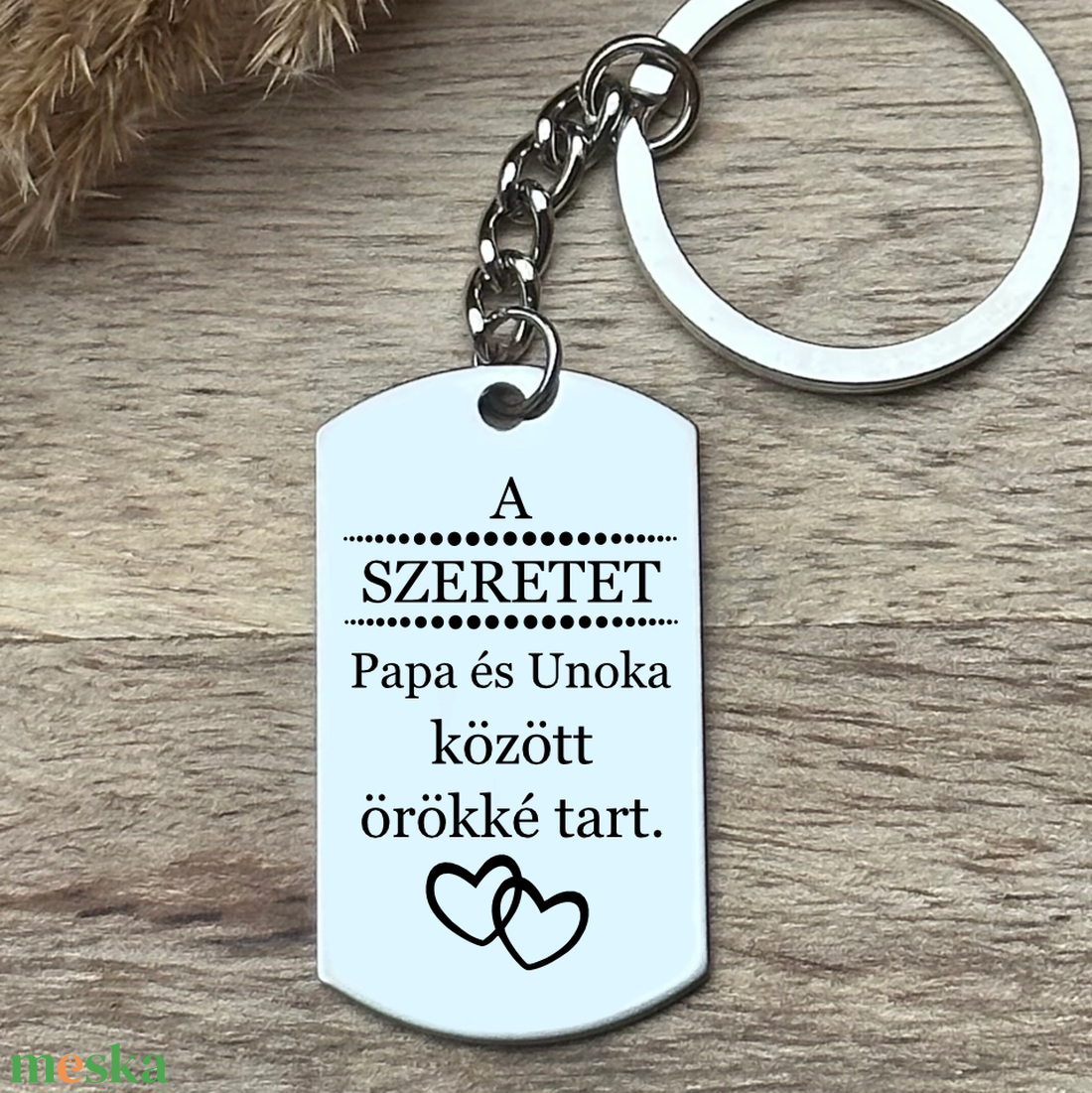 Ajándék nagypapáknak papa-unoka kulcstartó - táska & tok - kulcstartó & táskadísz - kulcstartó - Meska.hu