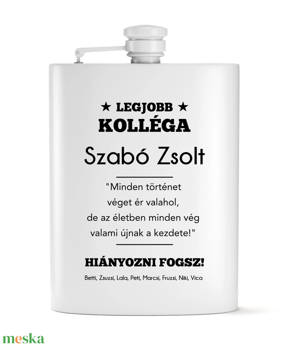 Búcsúajándék kollégáknak  egyedi flaskaszett - otthon & lakás - konyhafelszerelés, tálalás - flaska, csatos üveg - Meska.hu