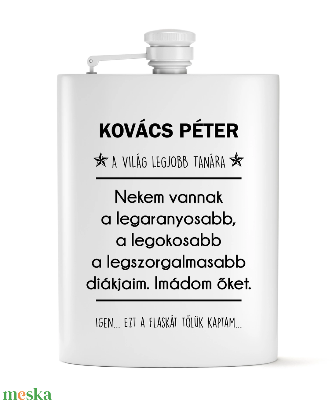 Ballagási ajándék tanároknak  vicces flaska szett - otthon & lakás - konyhafelszerelés, tálalás - flaska, csatos üveg - Meska.hu