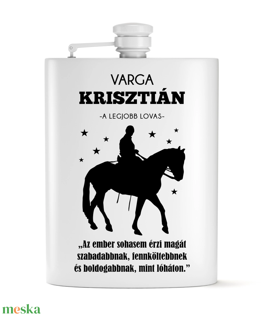 Lovas ajándék férfiaknak - laposüveg szett - otthon & életmód - konyhafelszerelés, tálalás - flaska, csatos üveg - Meska.hu