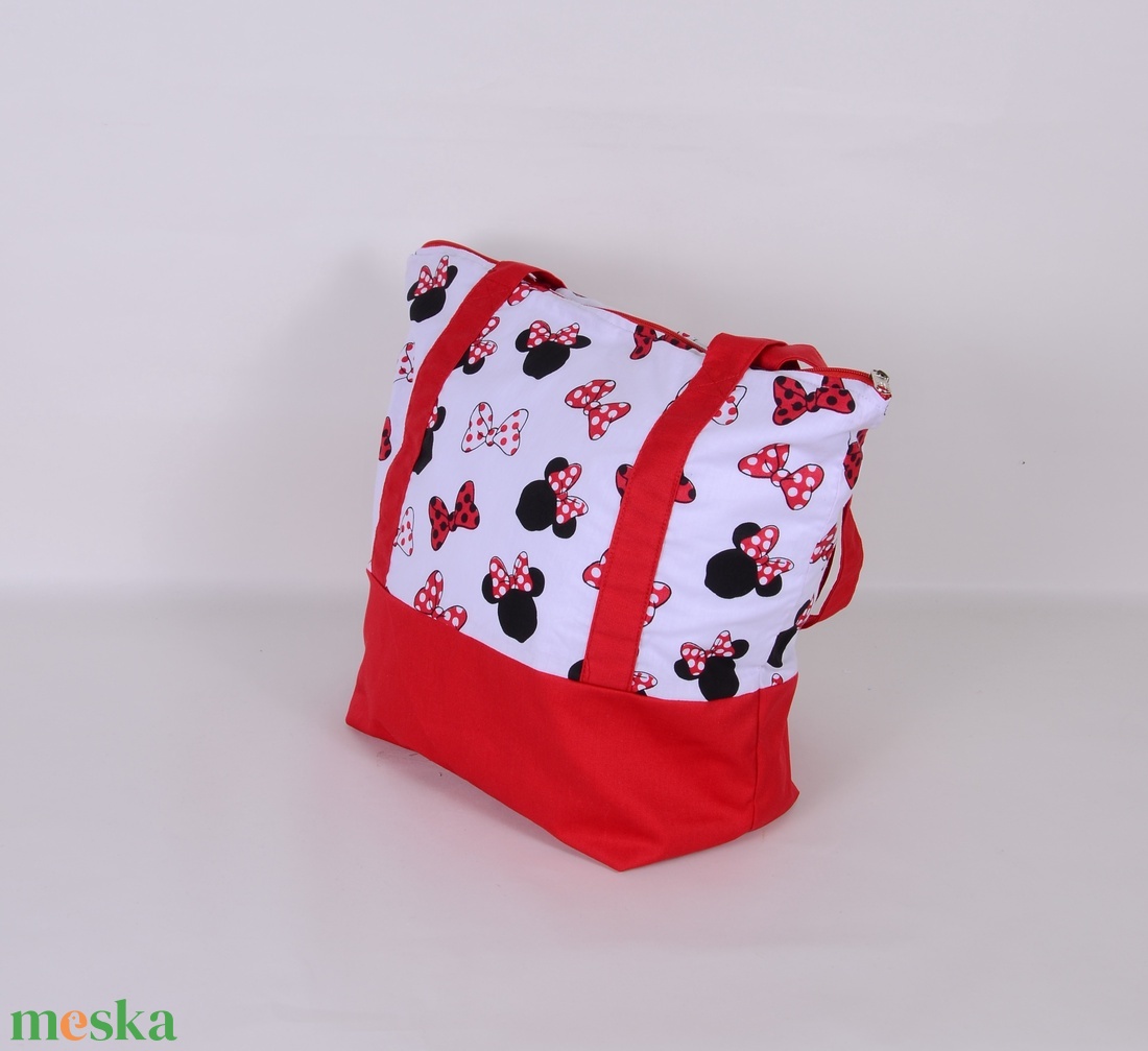 Minnie textil tot táska - táska & tok - kézitáska & válltáska - válltáska - Meska.hu