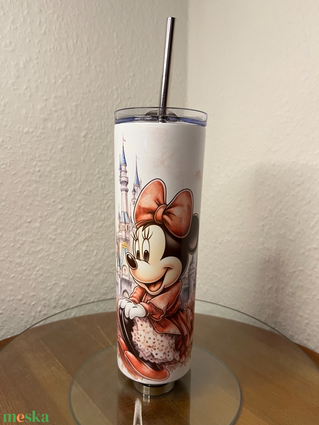 Skinny tumbler - Minnie egér I. 600 ml - művészet - más művészeti ág - Meska.hu