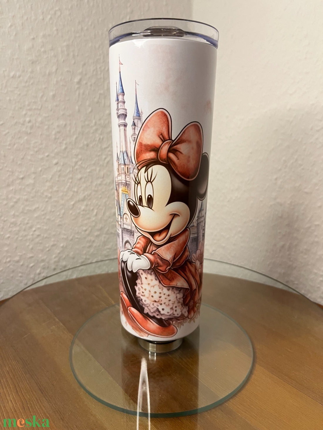 Skinny tumbler - Minnie egér I. 600 ml - művészet - más művészeti ág - Meska.hu