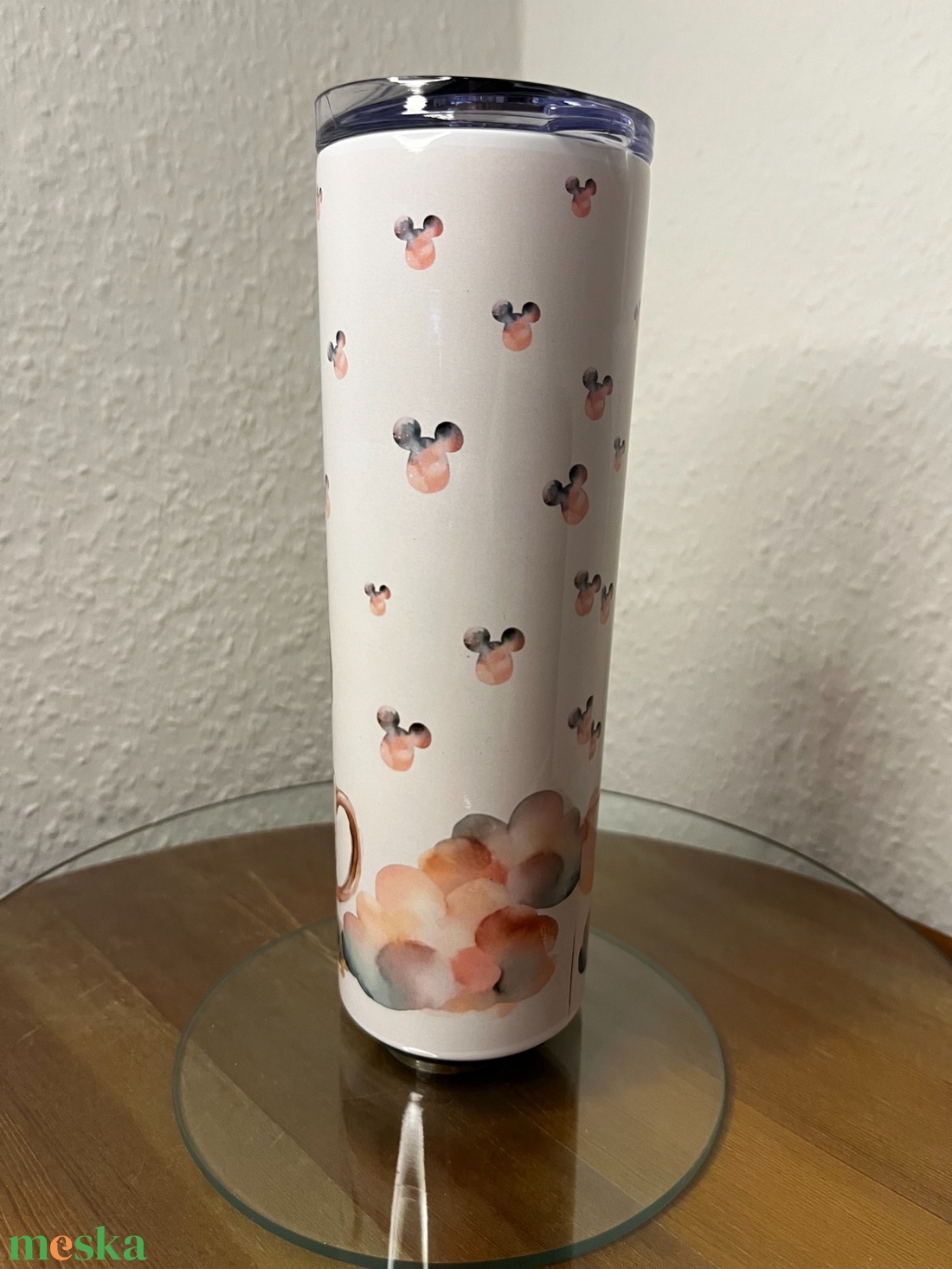 Skinny tumbler - Minnie egér II. 600 ml - művészet - más művészeti ág - Meska.hu