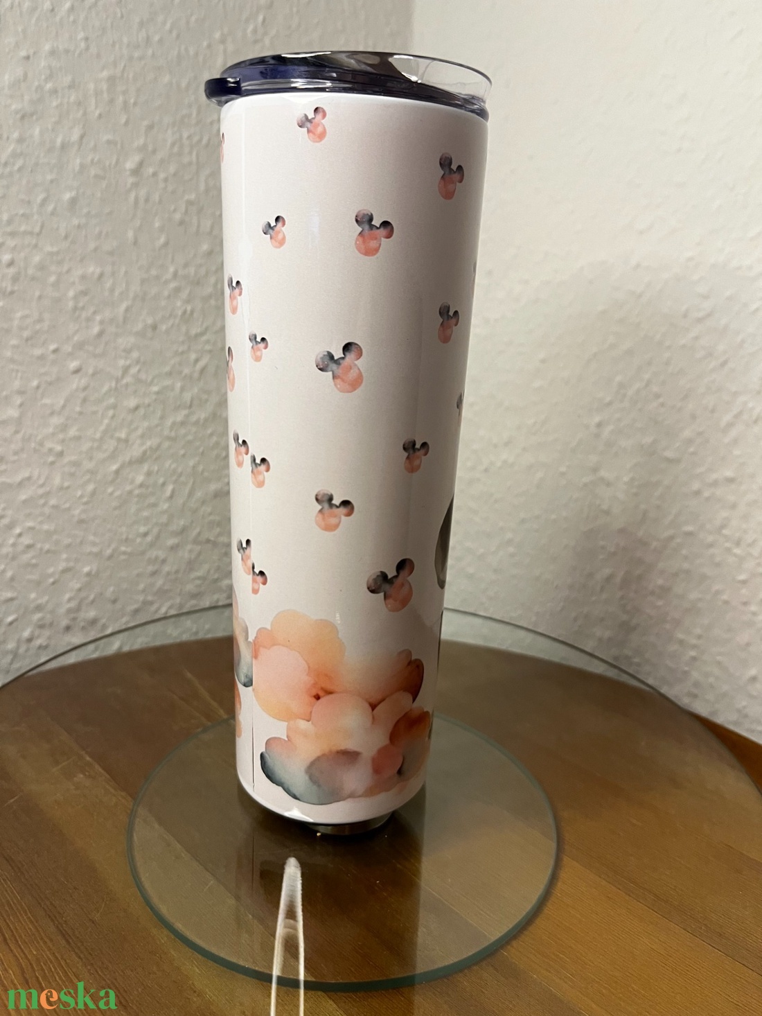 Skinny tumbler - Minnie egér II. 600 ml - művészet - más művészeti ág - Meska.hu