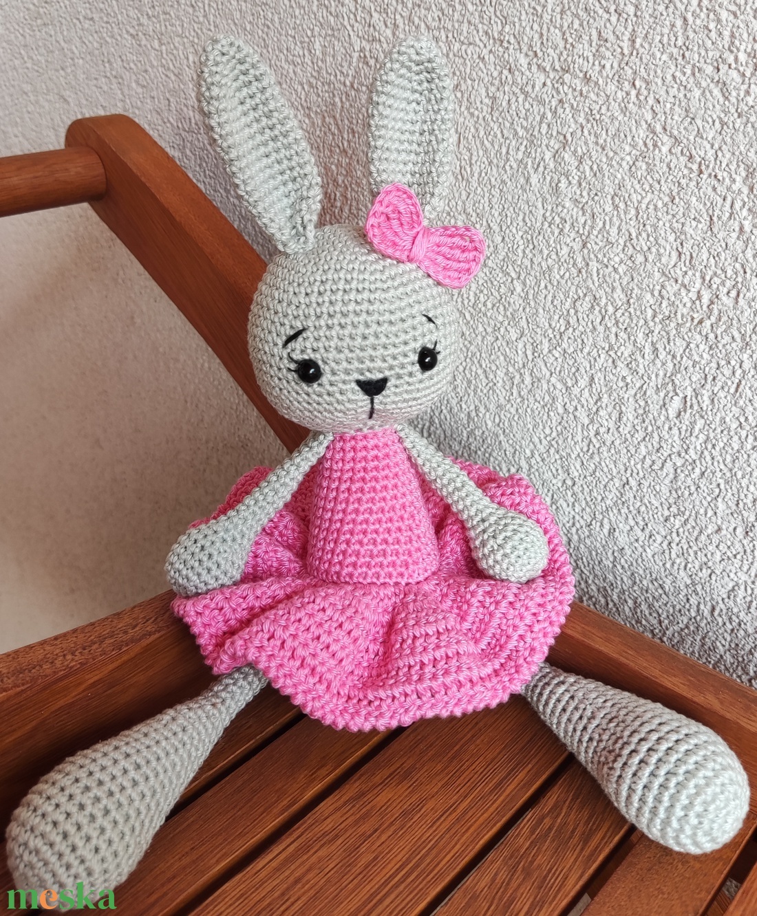 Horgolt nyuszi - amigurumi - játék & sport - plüssállat & játékfigura - nyuszi - Meska.hu