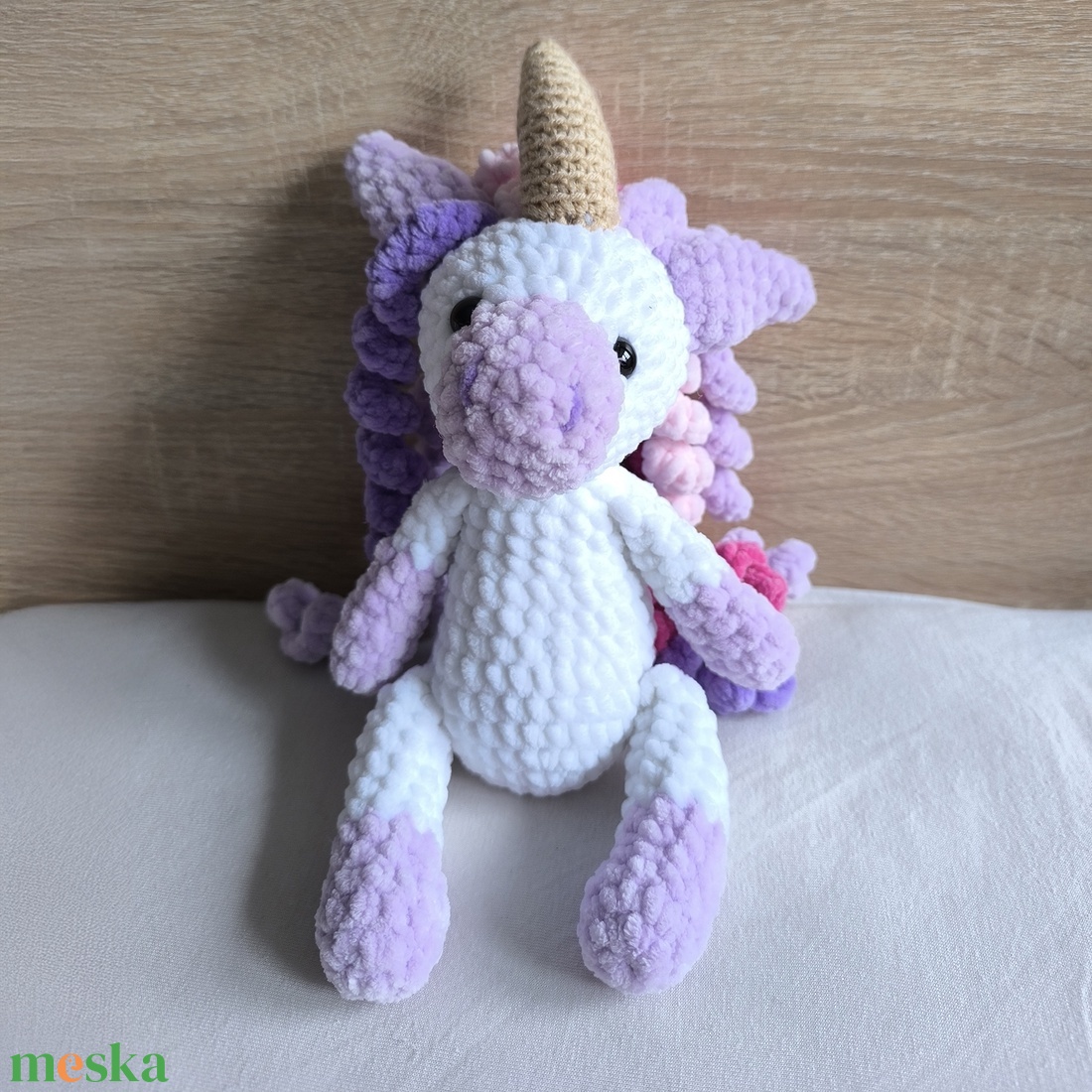 Luna, az unikornis amigurumi figura - játék & sport - plüssállat & játékfigura - unikornis - Meska.hu