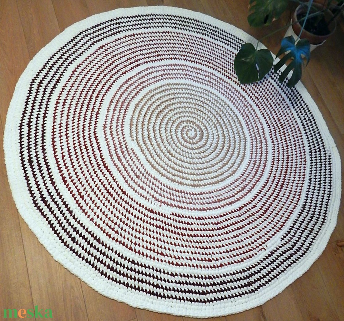 horgolt szőnyeg Rag Rug rongyszőnyeg - otthon & lakás - lakástextil - szőnyeg - horgolt szőnyeg - Meska.hu