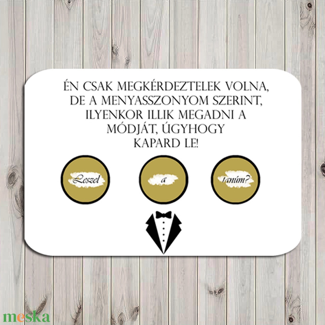 Kaparós képeslap felkérésekhez, tanú felkérésére, férfiak felkérésére, férfi felkérő, groom - esküvő - meghívó & kártya - tanú felkérő - Meska.hu