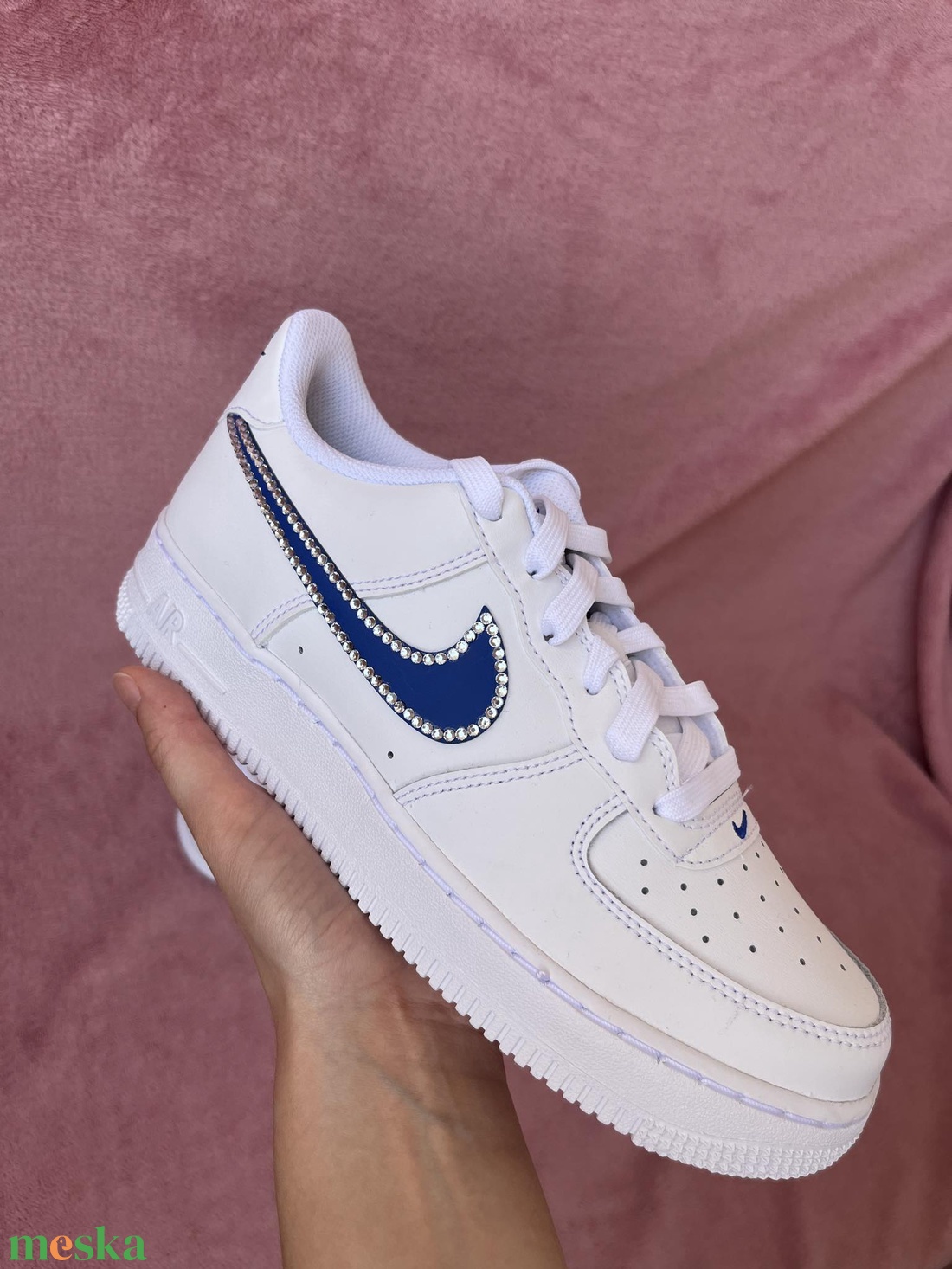 Strasszozott,Nike air force 1 cipő - esküvő - cipő és cipőklipsz - Meska.hu