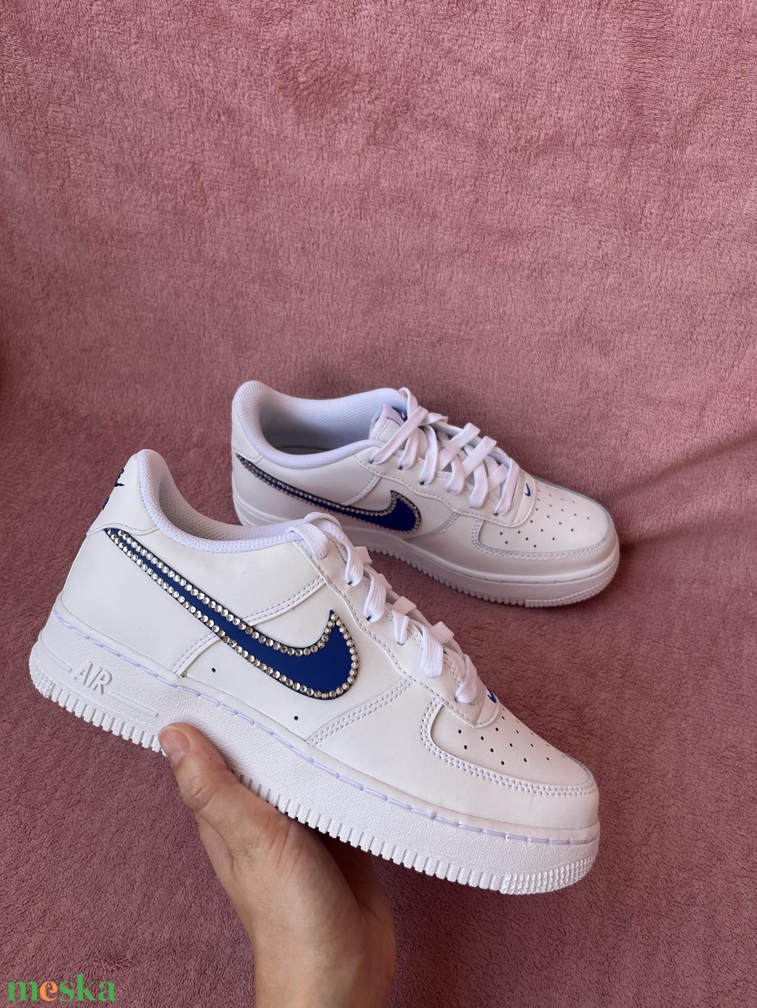 Strasszozott,Nike air force 1 cipő - esküvő - cipő és cipőklipsz - Meska.hu