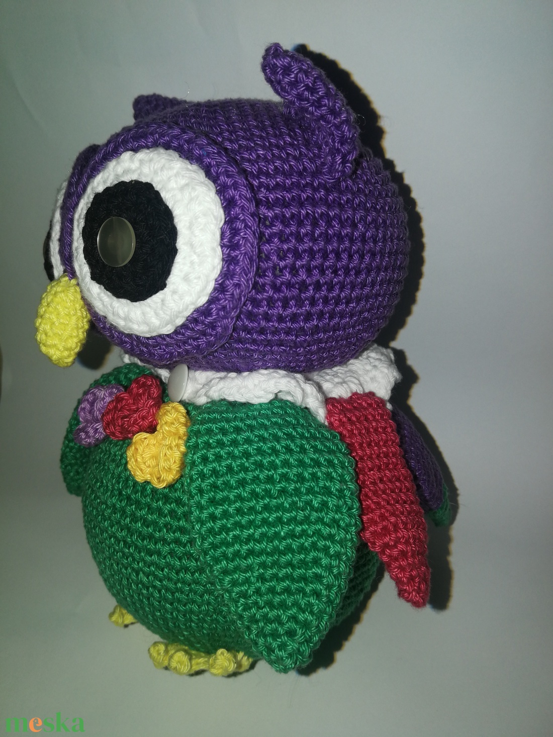 Horgolt bagoly _Amigurumi figura - játék & sport - plüssállat & játékfigura - bagoly - Meska.hu