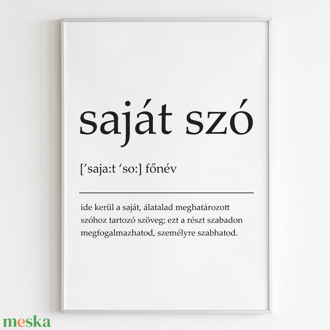 Egyedi saját feliratos, szavas kép - otthon & életmód - dekoráció - kép & falikép - vászonkép - Meska.hu