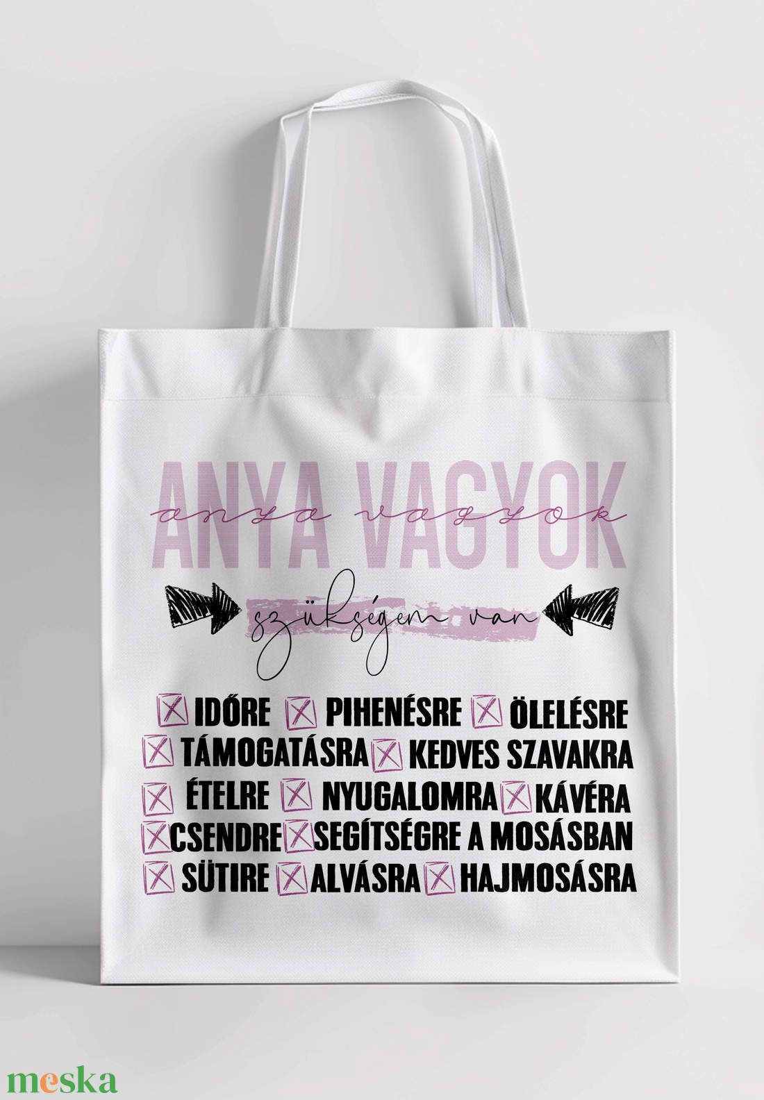 anyavagyok bevásárló táska - táska & tok - bevásárlás & shopper táska - shopper, textiltáska, szatyor - Meska.hu