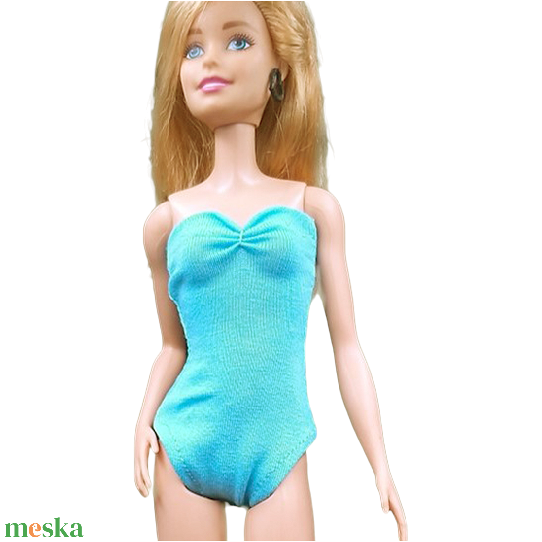 Kék body, dressz, fürdőruha- ruha barbie típusú babákhoz - játék & sport - baba & babaház - barbie ruhák - Meska.hu