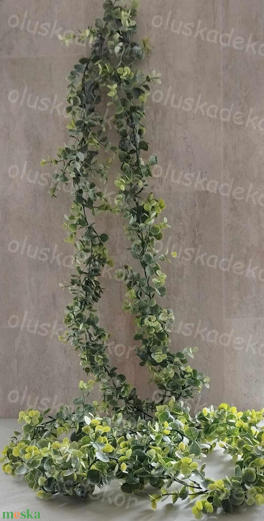 Eukaliptusz, eukalyptus girland, 170cm - kellékek & szerszámok - dekorációs kellékek - egyéb kellékek - Meska.hu