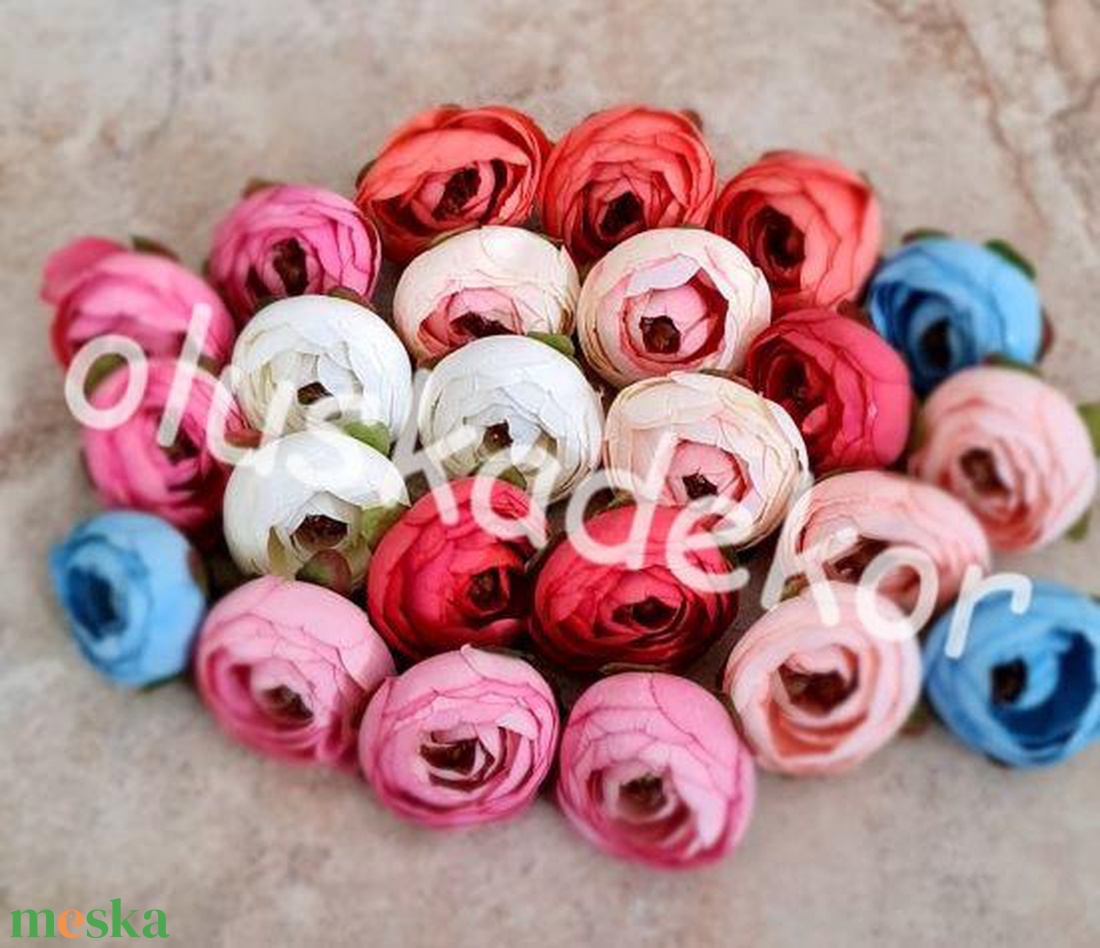 Ranunculus, boglárkafej, 5 cm - kellékek & szerszámok - dekorációs kellékek - egyéb kellékek - Meska.hu