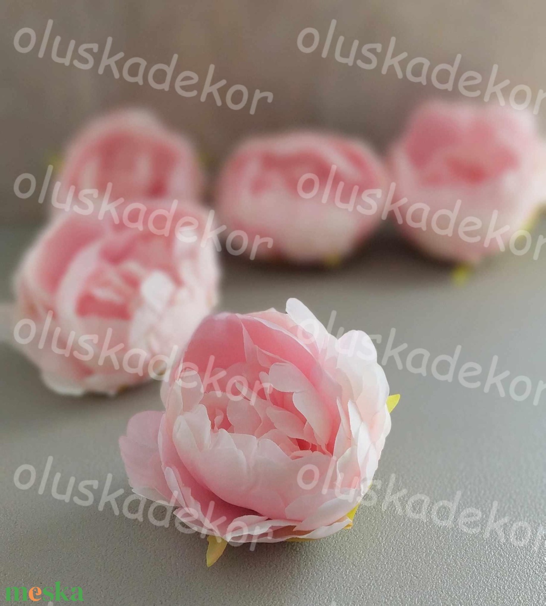 Peony, Peónia, Bazsarózs fejvirág, 9cm - kellékek & szerszámok - dekorációs kellékek - egyéb kellékek - Meska.hu