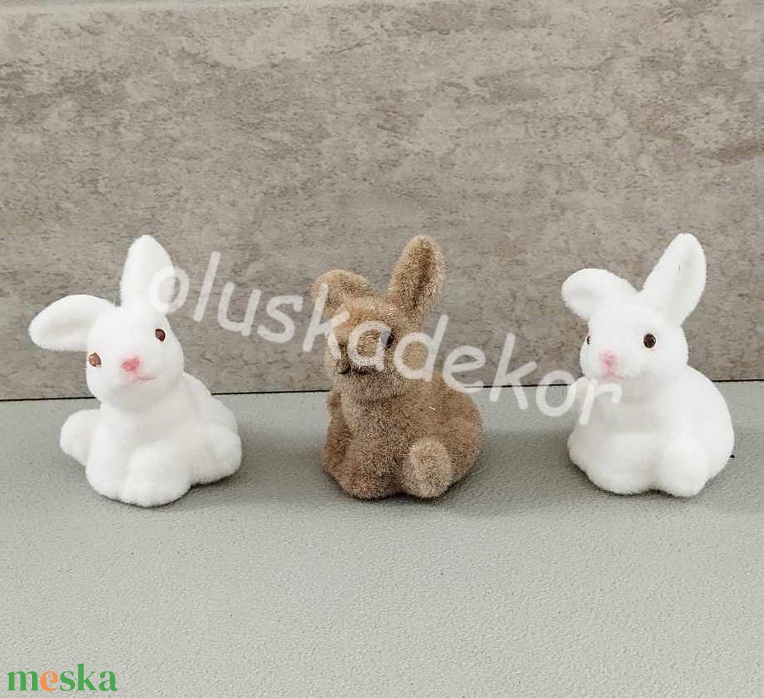 Kajla nyuszik, nyúl, 5cm - kellékek & szerszámok - dekorációs kellékek - figurák - Meska.hu