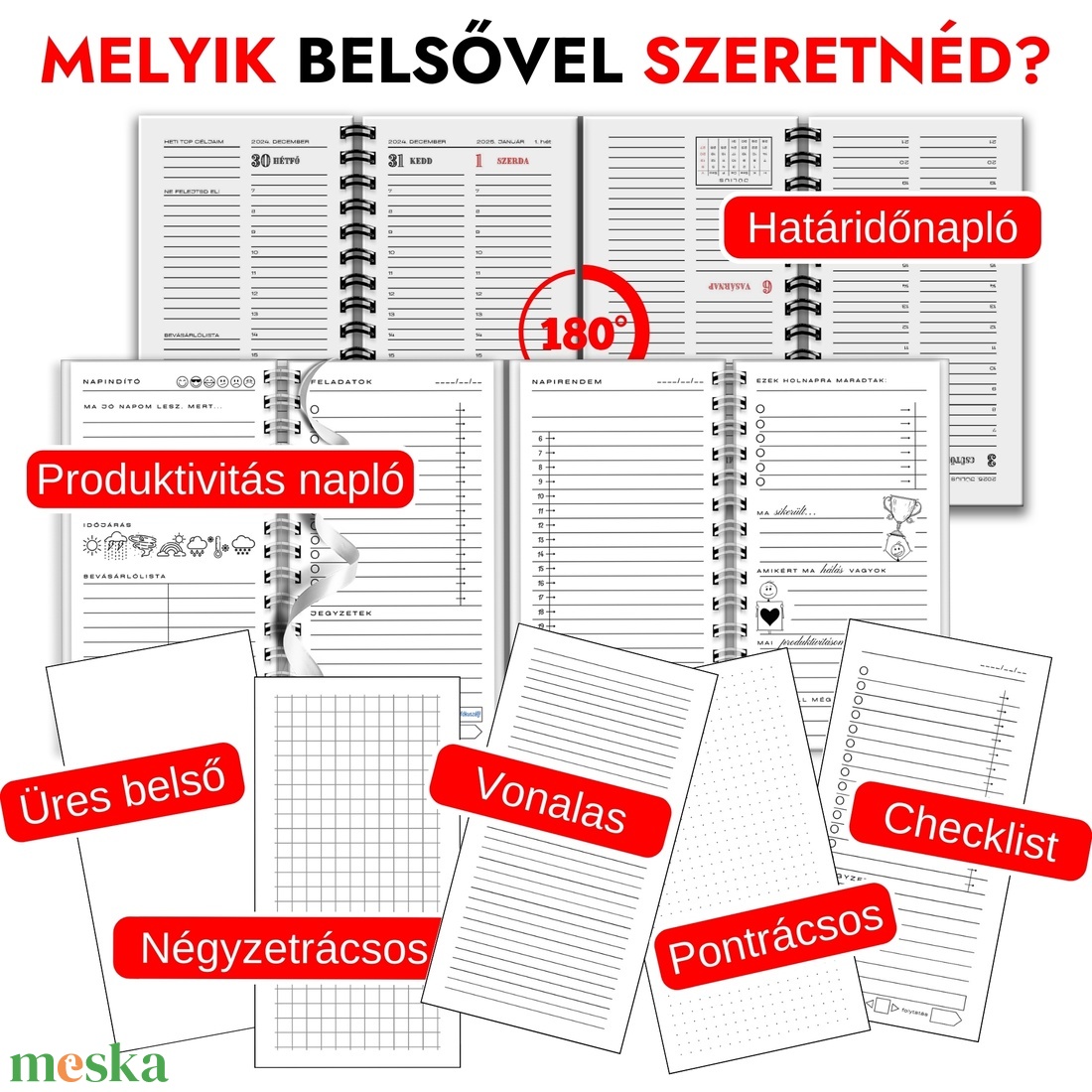 Aranyozott Lótuszvirág 2025 Határidőnapló / Produktivitásnapló Névre Szóló Borítóval + DÍSZDOBOZ + AJÁNDÉK - 02 - otthon & életmód - papír írószer - naptár & tervező - Meska.hu