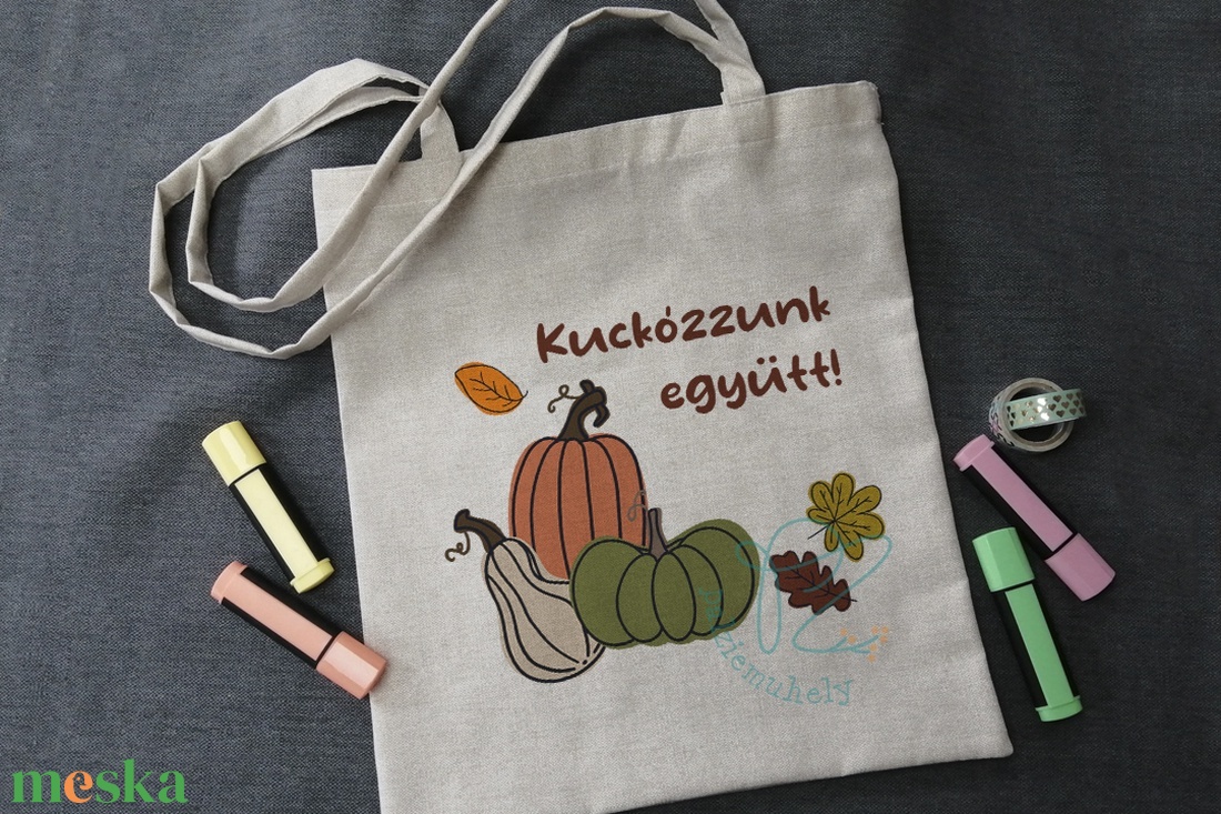 Kuckózzunk együtt - Vászontáska - táska & tok - bevásárlás & shopper táska - shopper, textiltáska, szatyor - Meska.hu