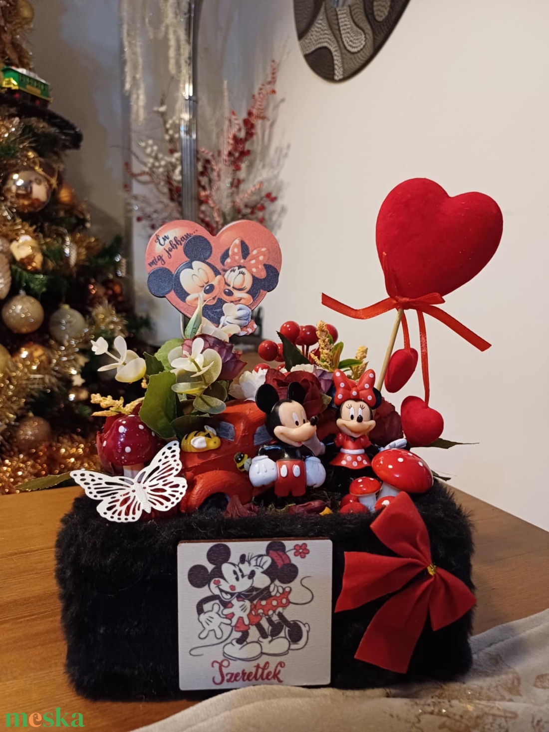 Disney Minnie és Mickey asztal disz  - otthon & életmód - dekoráció - ajtó- és ablak dekoráció - ablakdísz - Meska.hu