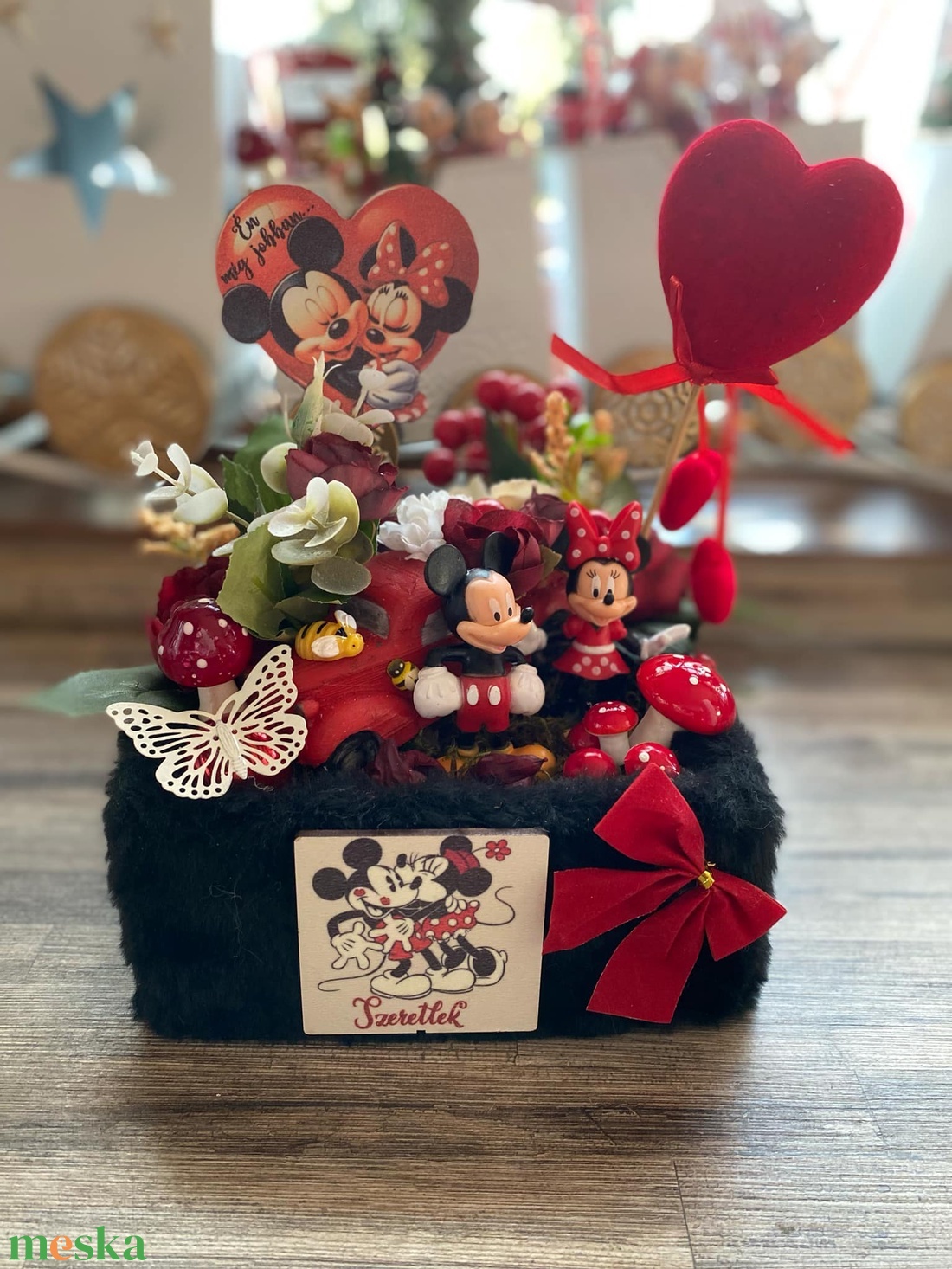 Disney Minnie és Mickey asztal disz  - otthon & életmód - dekoráció - ajtó- és ablak dekoráció - ablakdísz - Meska.hu