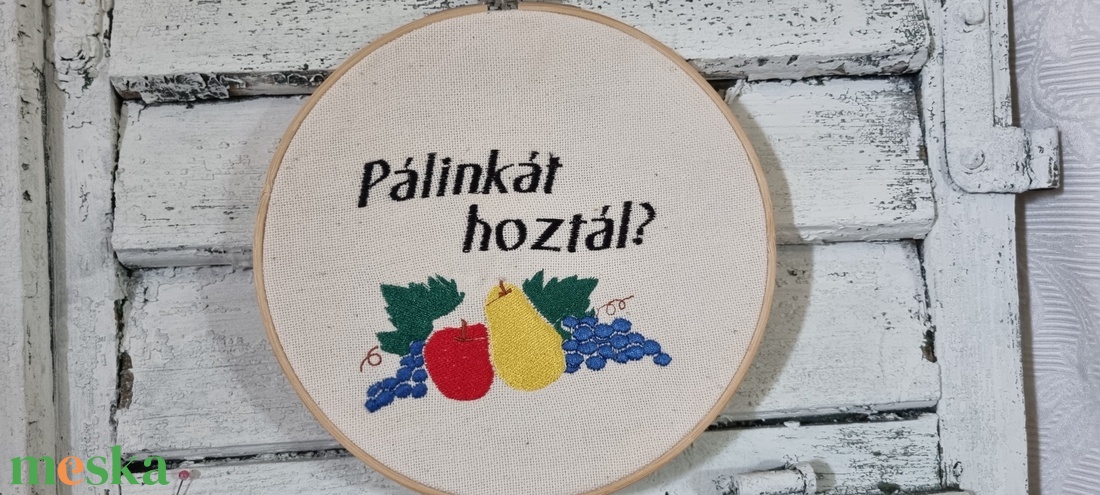 Gépi hímzéssel készült ajtódísz, falidísz - otthon & életmód - dekoráció - ajtó- és ablak dekoráció - ajtódísz & kopogtató - Meska.hu